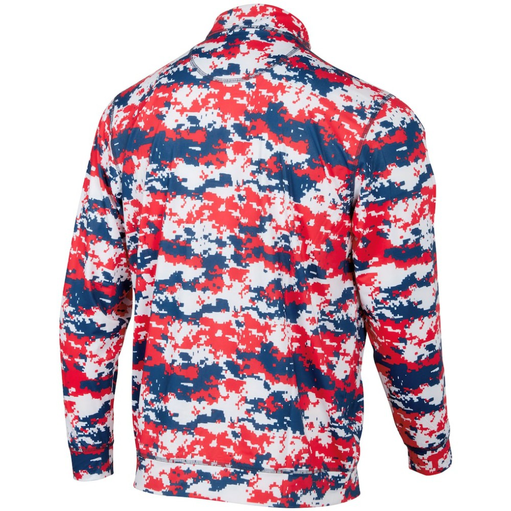 Minnesota Twins Digital Camo Performance Quarter-Zip Pullover Jacket - Red - MLB Online
