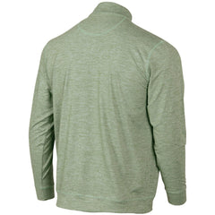Seattle Mariners Peached Marled Yarn Quarter-Zip Pullover Jacket - Heathered Green - MLB Discount