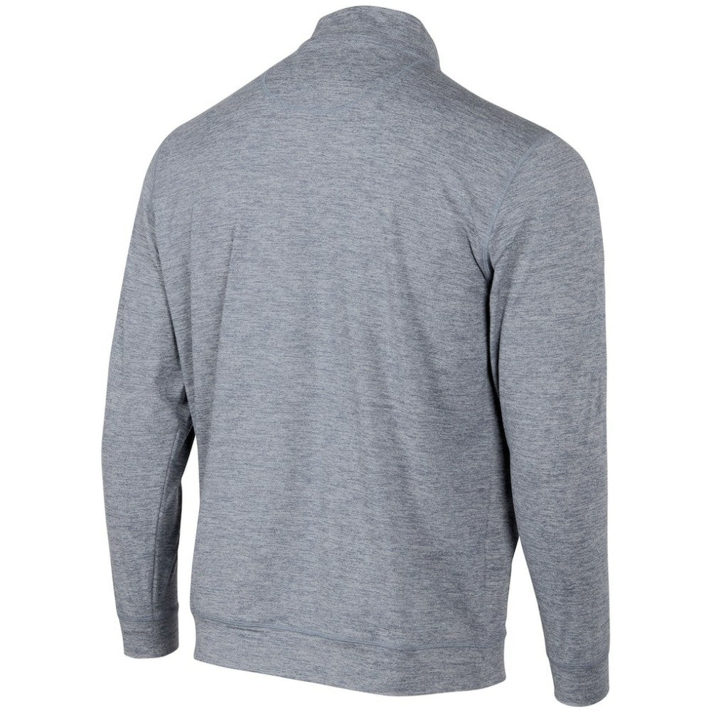 Minnesota Twins Peached Marled Yarn Quarter-Zip Pullover Jacket - Heathered Navy - MLB Discount