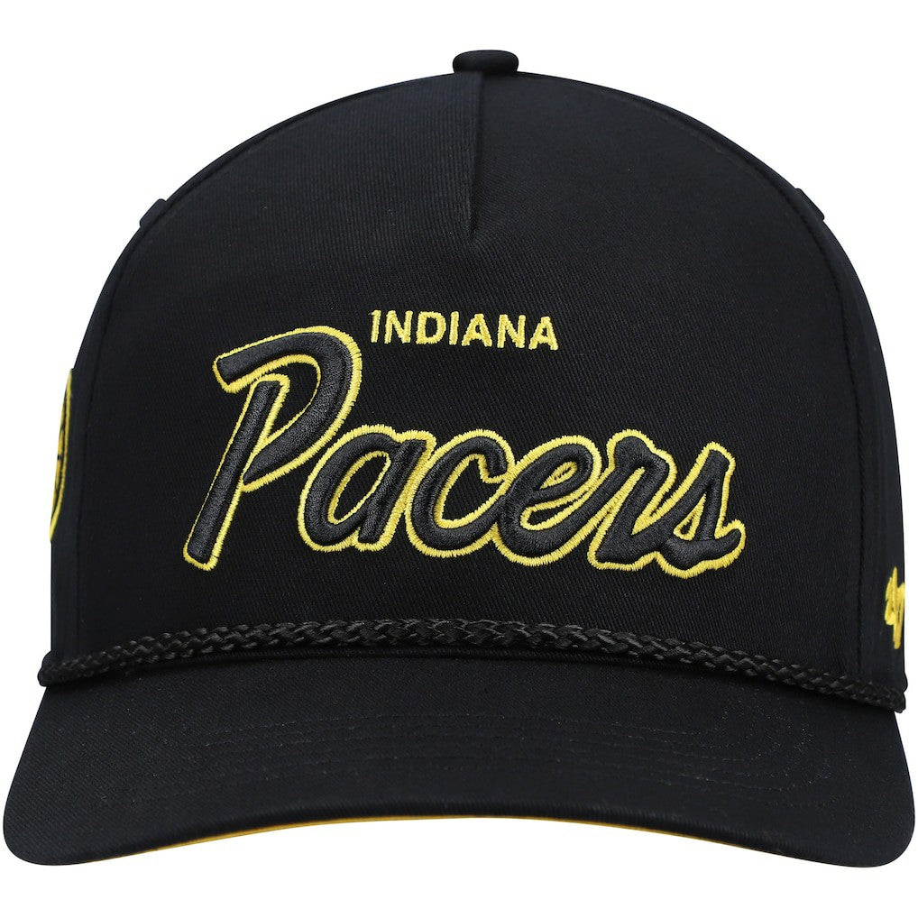 Indiana Pacers '47 Crosstown Script Hitch Snapback Hat Black | 47 brand Lifestyle