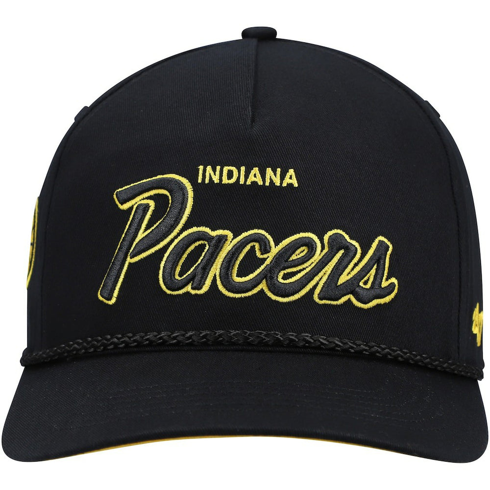 Indiana Pacers '47 Crosstown Script Hitch Snapback Hat Black | 47 brand Lifestyle
