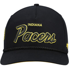 Indiana Pacers '47 Crosstown Script Hitch Snapback Hat Black | 47 brand Lifestyle