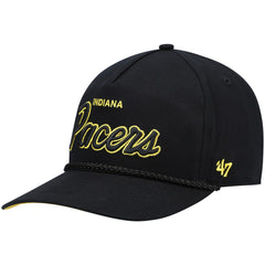 Indiana Pacers '47 Crosstown Script Hitch Snapback Hat Black | 47 brand Lifestyle
