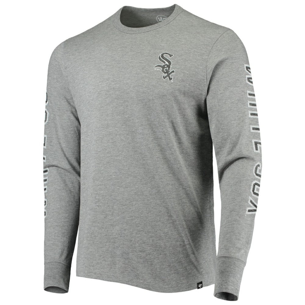 Chicago White Sox '47 Team Long Sleeve T-Shirt - Heathered Gray - 47 brand Discount