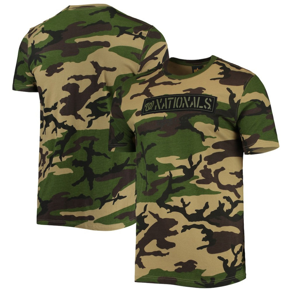 Washington Nationals New Era Club T-Shirt - Camo - New Era Discount