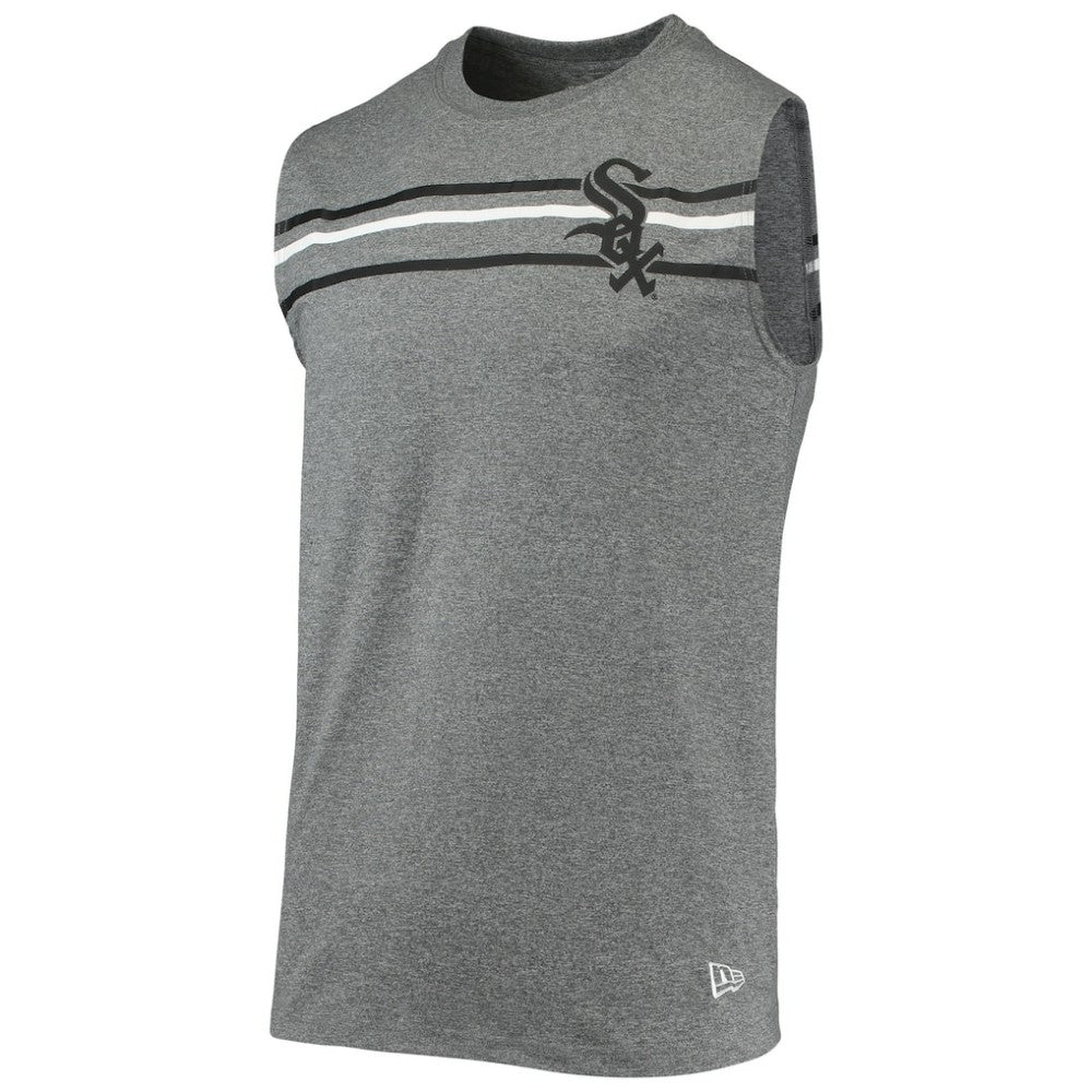 Chicago White Sox New Era Muscle Tank Top - Heathered Gray - New Era on Sale