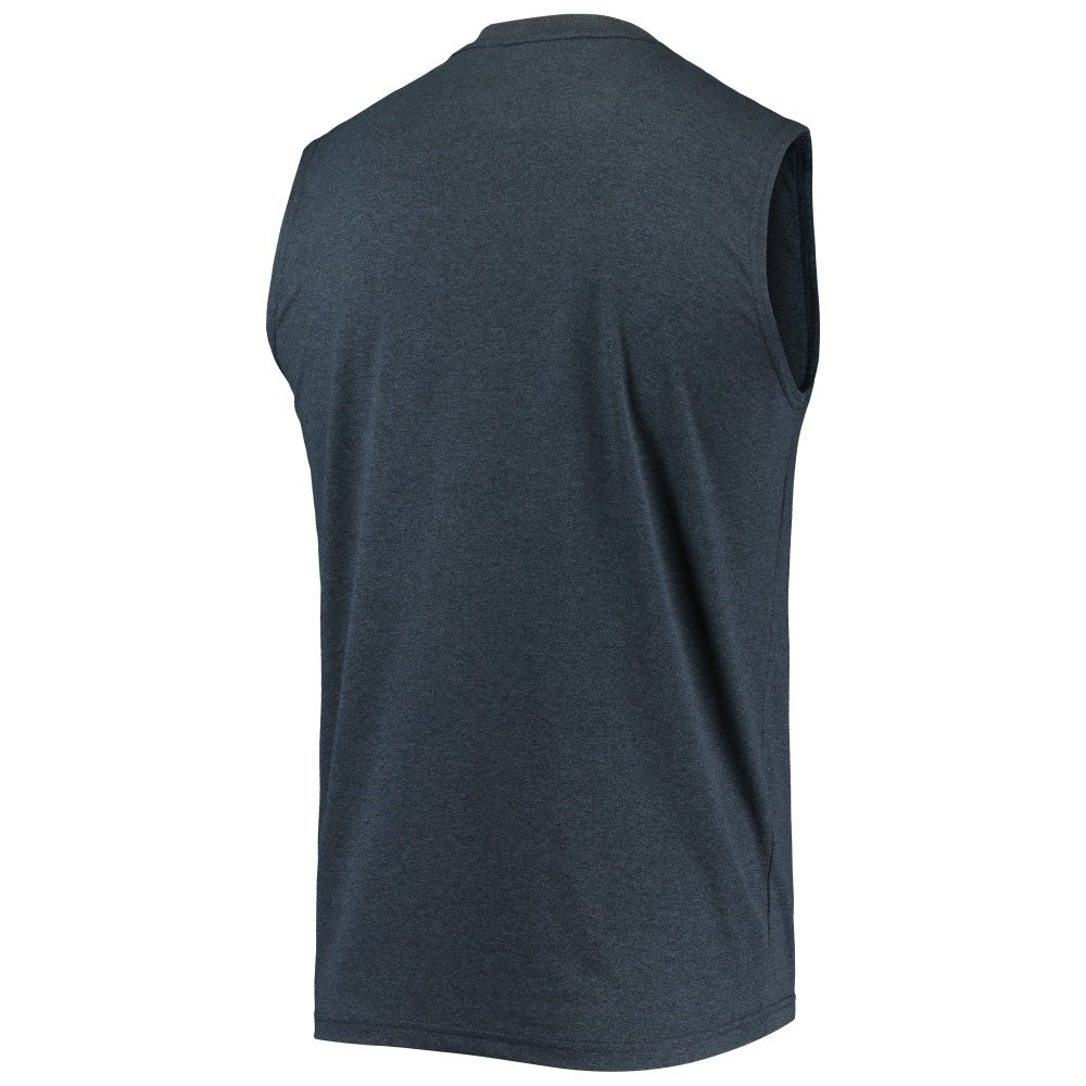Milwaukee Brewers New Era Muscle Tank Top - Heathered Navy - New Era Lifestyle