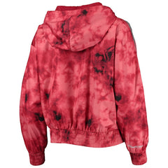 Chicago Bulls Women's Galaxy Sublimated Windbreaker Pullover Full-Zip Hoodie for sale Red | Mitchell & Ness online