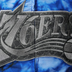 Philadelphia 76ers Women's Galaxy Sublimated Windbreaker Pullover Full-Zip Hoodie Royal | Mitchell & Ness discount