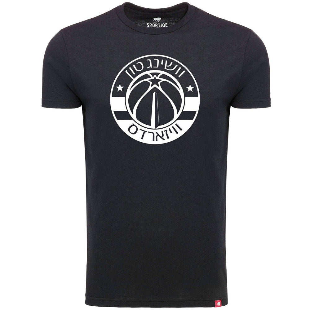 Washington Wizards Sportiqe Hebrew Language Comfy Tri-Blend T-Shirt Black