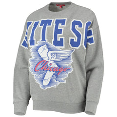 Chicago White Sox Mitchell & Ness Women's Cooperstown Collection Logo Lightweight Pullover Sweatshirt - Heathered Gray - Mitchell & Ness Sale