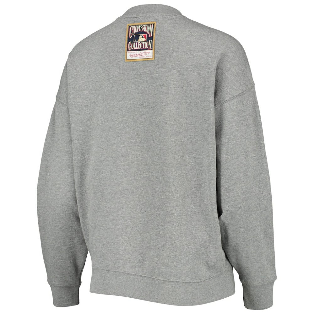Chicago White Sox Mitchell & Ness Women's Cooperstown Collection Logo Lightweight Pullover Sweatshirt - Heathered Gray - Mitchell & Ness Sale