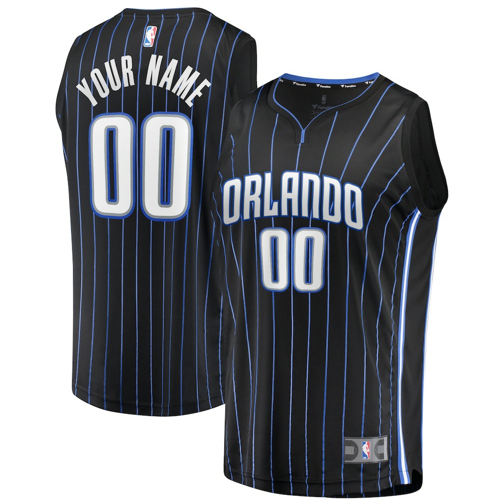 Orlando Magic Youth Fast Break Replica Custom Jersey Black Icon Edition | Fanatics Lifestyle