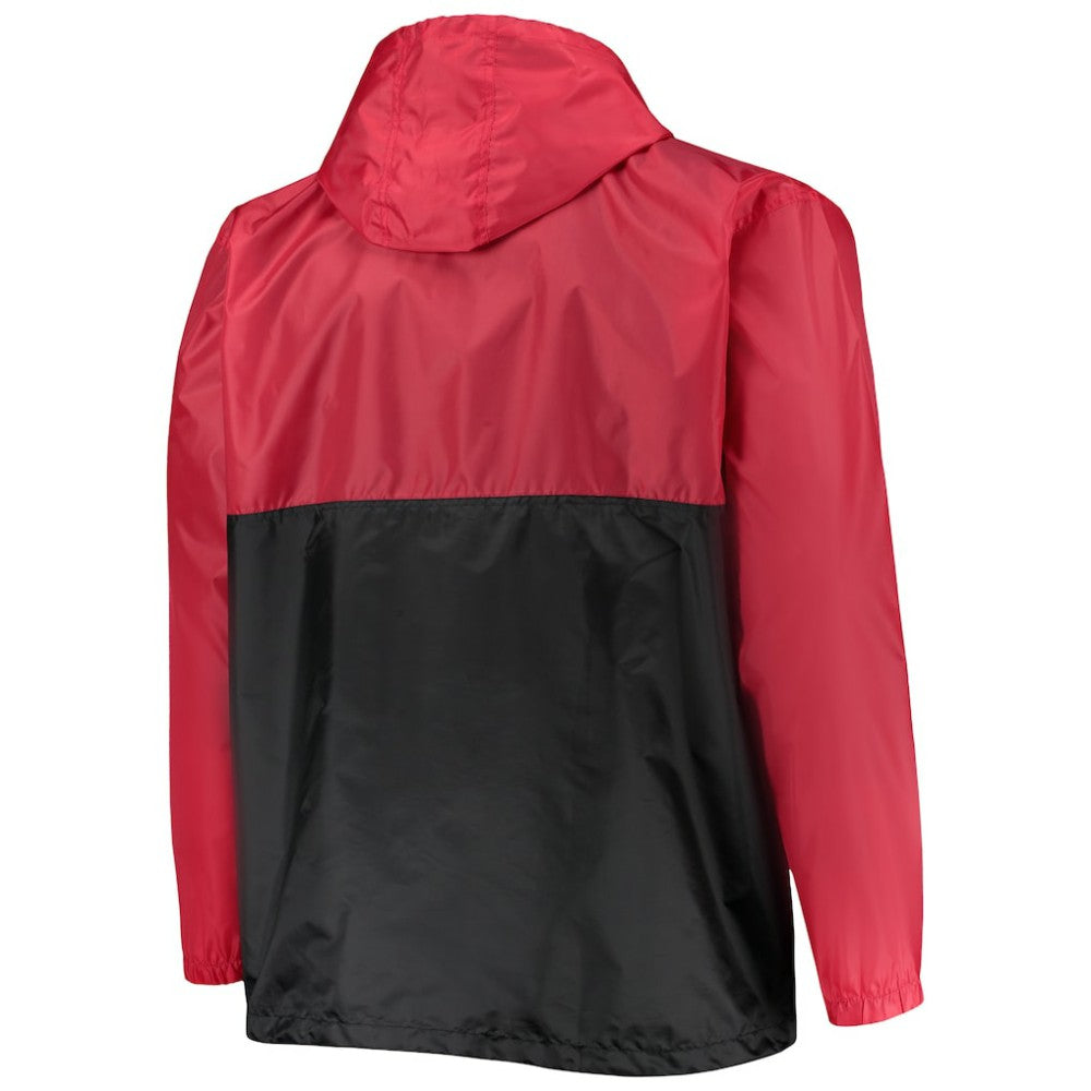 Chicago Blackhawks Big & Tall Anorak Half-Zip Pullover Hoodie - Red - NHL 4675556