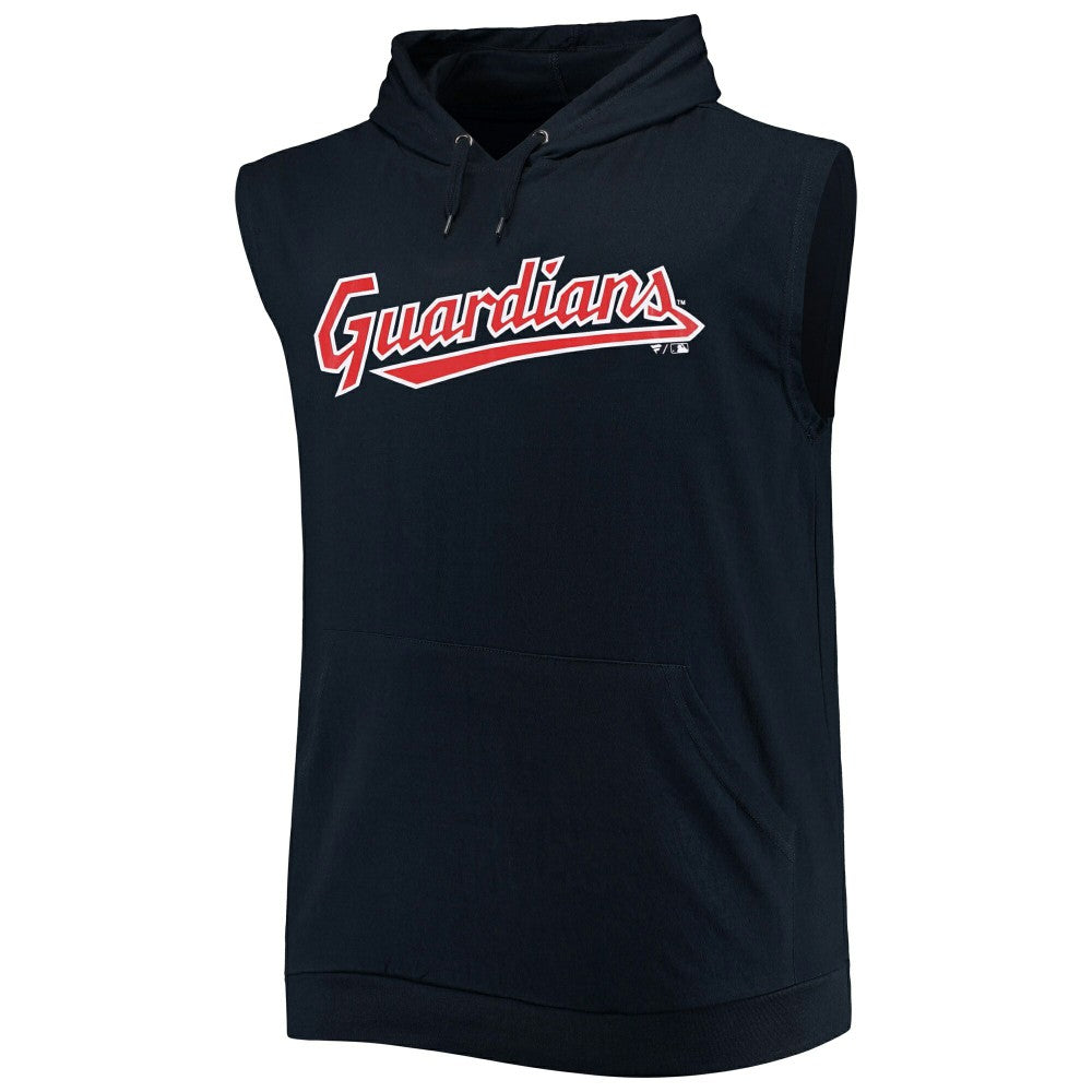Cleveland Guardians Jersey Muscle Sleeveless Pullover Hoodie - Navy - MLB on Sale