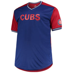 Chicago Cubs Solid V-Neck T-Shirt - Royal/Red - MLB Online