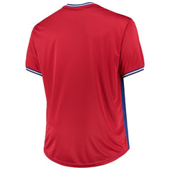 Chicago Cubs Solid V-Neck T-Shirt - Royal/Red - MLB Online