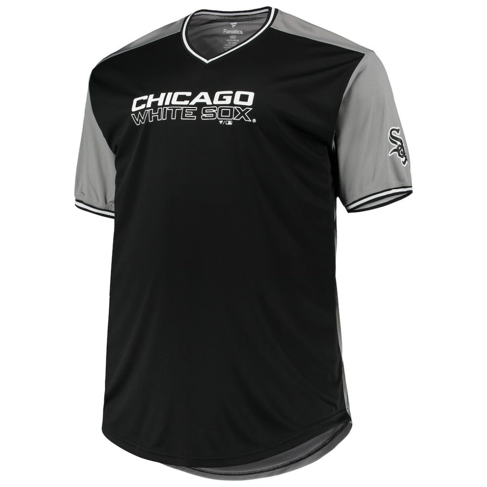 Chicago White Sox Solid V-Neck T-Shirt - Black/Gray - MLB on Sale