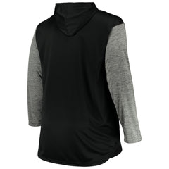 Chicago White Sox Big & Tall Wordmark Club Pullover Hoodie - Black/Heathered Gray - MLB Sale