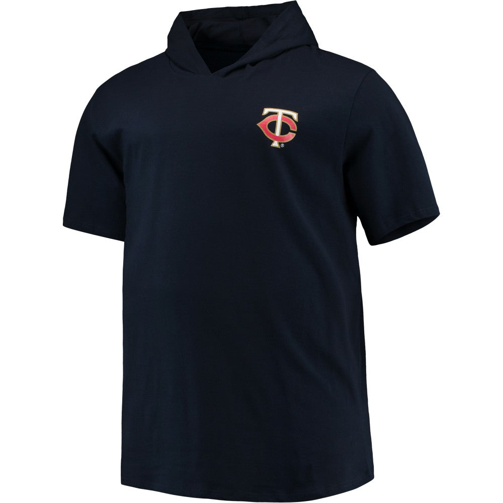 Minnesota Twins Big & Tall Jersey Short Sleeve Pullover Hoodie T-Shirt - Navy - MLB Sale