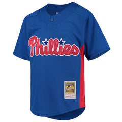 Roy Halladay Philadelphia Phillies Mitchell & Ness Youth Cooperstown Collection Mesh Batting Practice Jersey - Royal - Mitchell & Ness Online