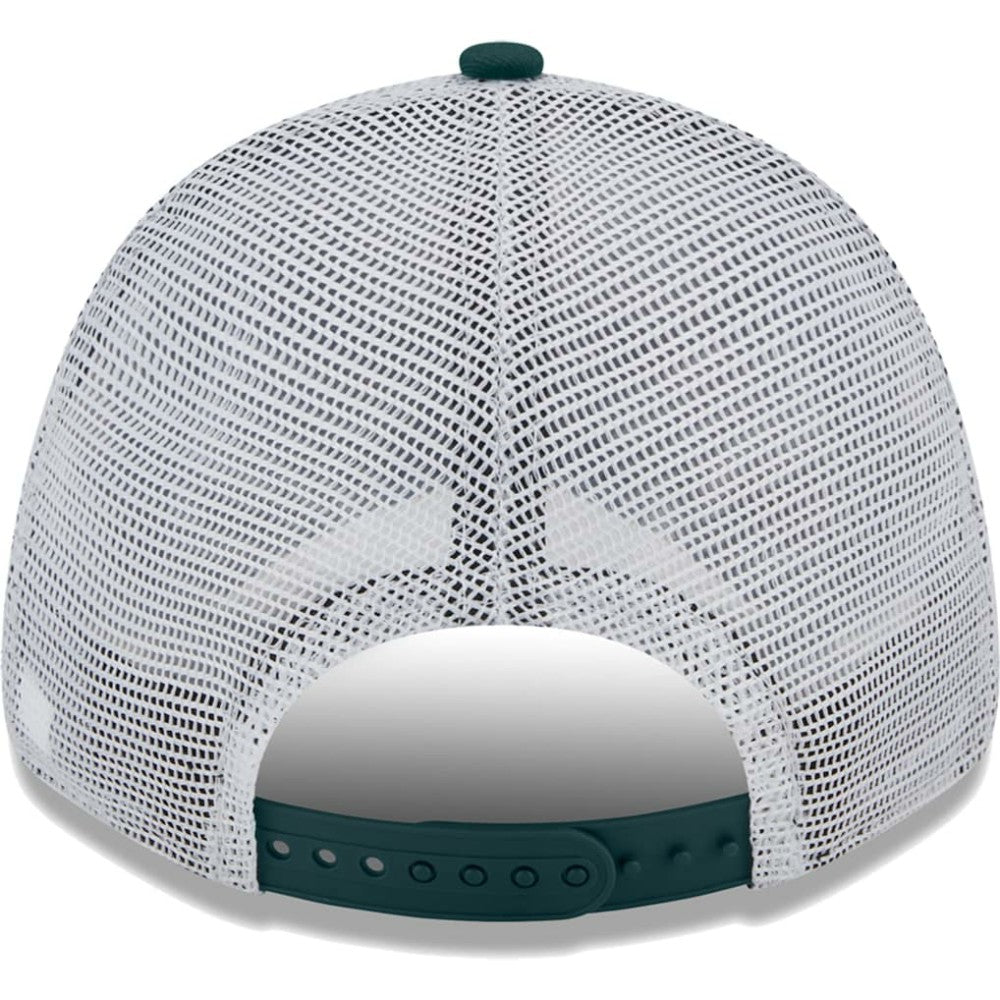 Athletics New Era Logo Patch 9FORTY Trucker Snapback Hat - Green/White - New Era Lifestyle