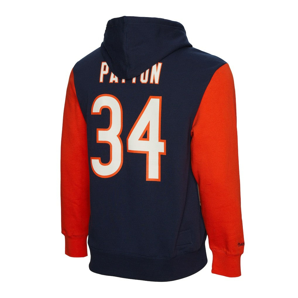 Mitchell & Ness Walter Payton Chicago Bears Retired Player Name & Number Pullover Hoodie Navy