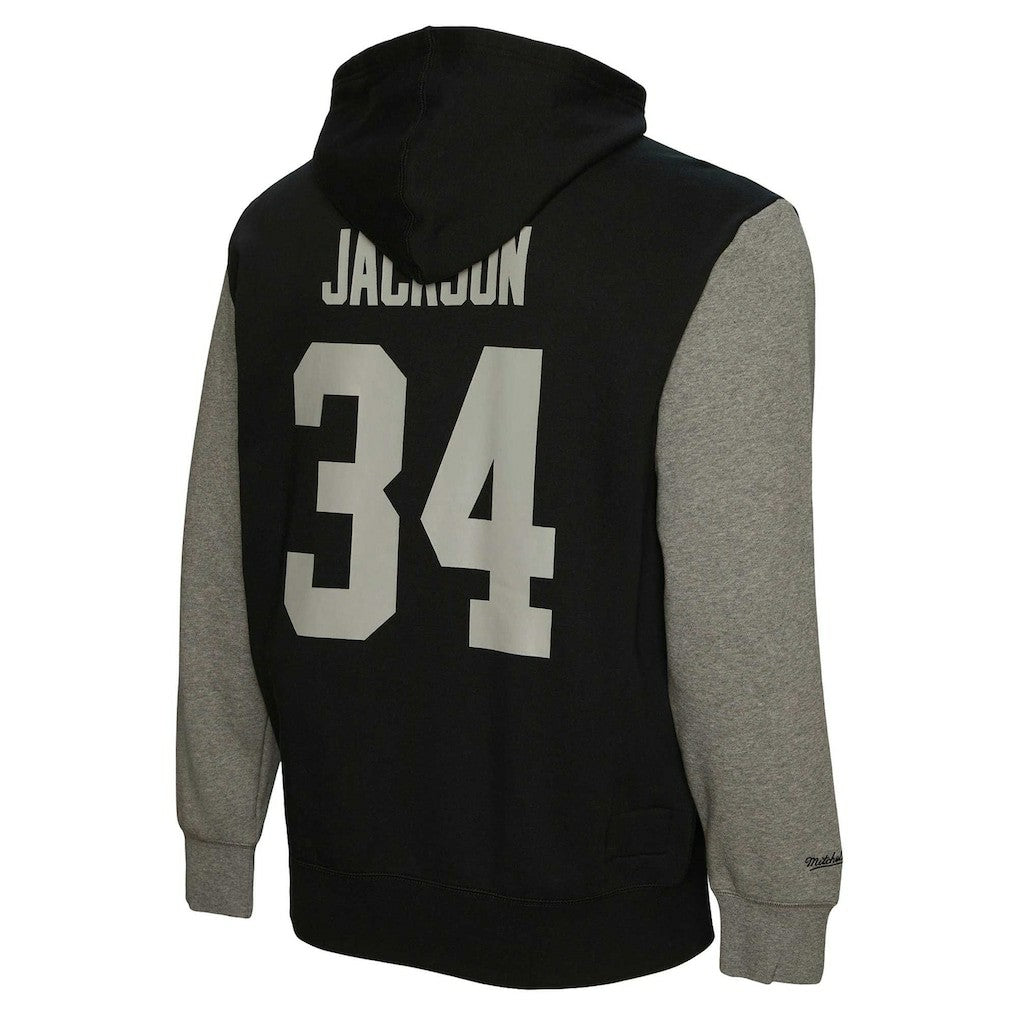 Mitchell & Ness Bo Jackson Las Vegas Raiders Retired Player Name & Number Pullover Hoodie Black
