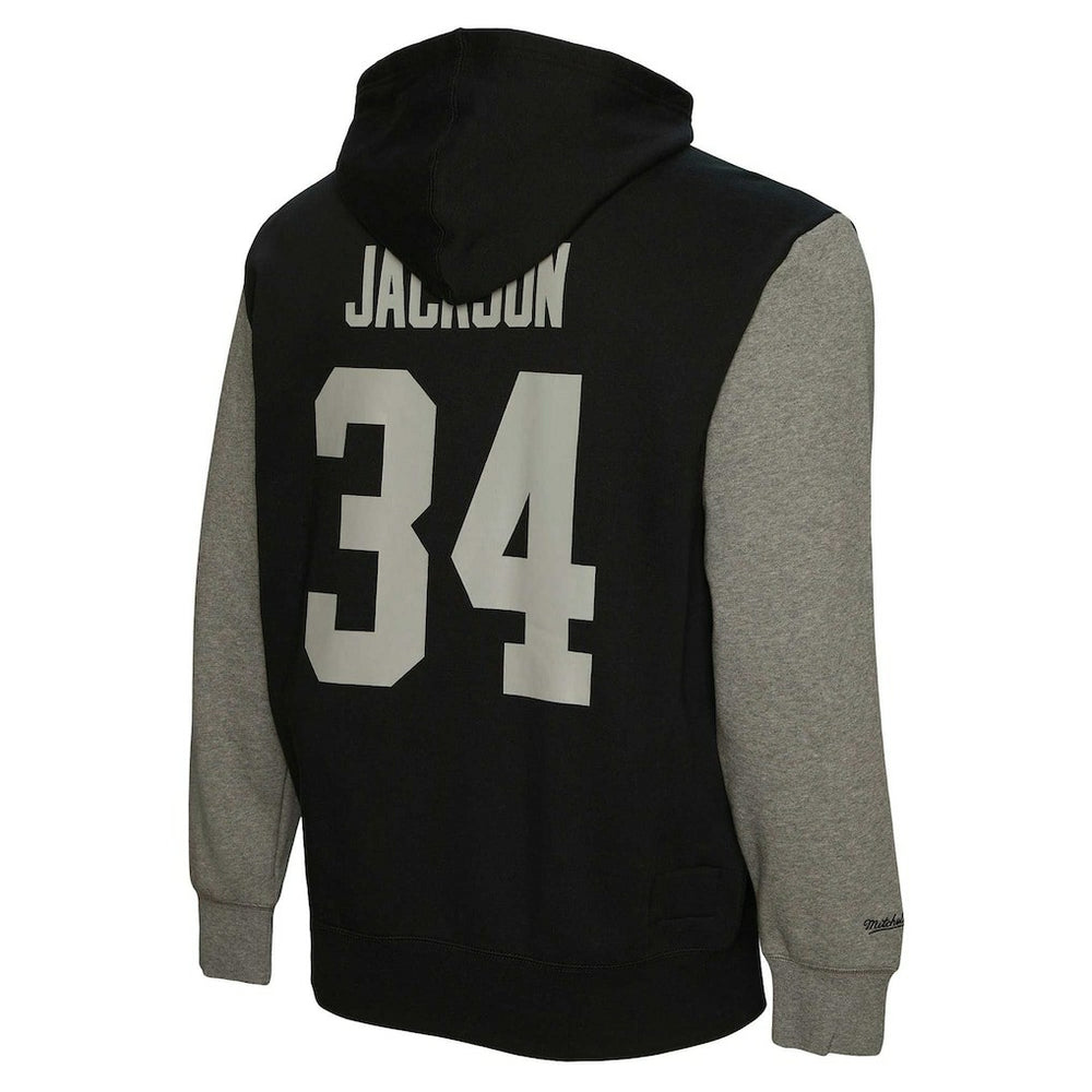 Mitchell & Ness Bo Jackson Las Vegas Raiders Retired Player Name & Number Pullover Hoodie Black