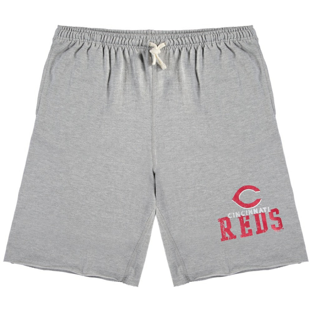 Cincinnati Reds Big & Tall French Terry Shorts - Heathered Gray - MLB Online
