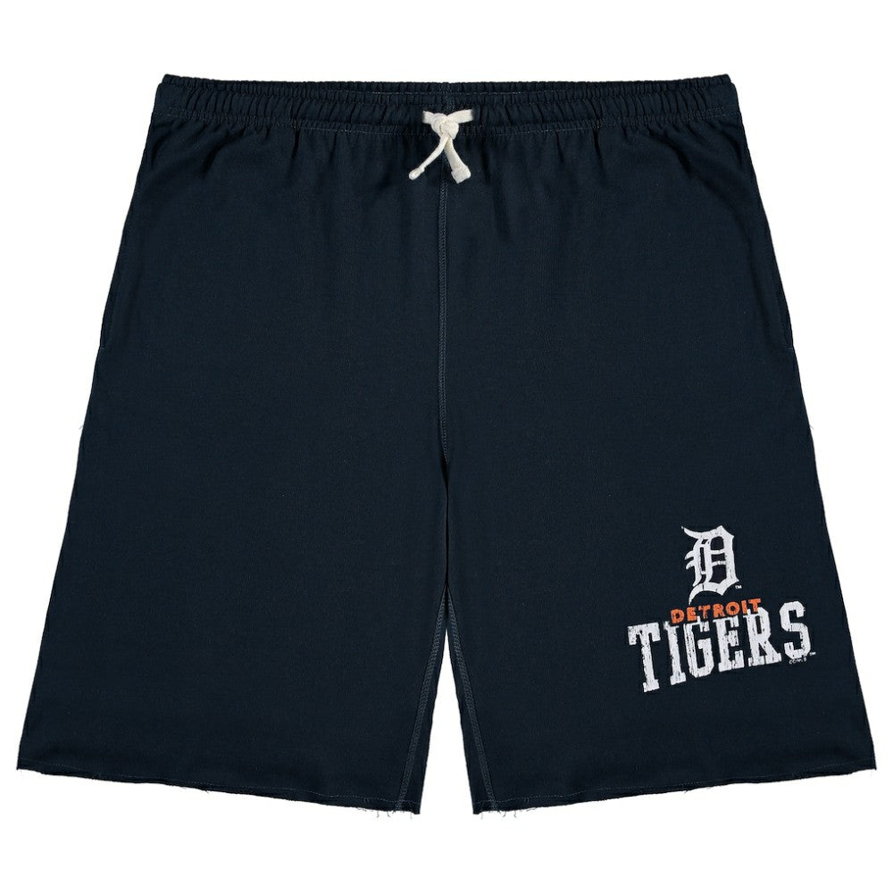 Detroit Tigers Big & Tall French Terry Shorts - Navy - MLB Sale