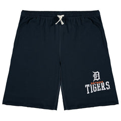 Detroit Tigers Big & Tall French Terry Shorts - Navy - MLB Sale
