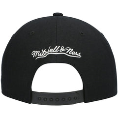 Atlanta Hawks Hardwood Classics Script 2.0 Snapback Hat Black | Mitchell & Ness US