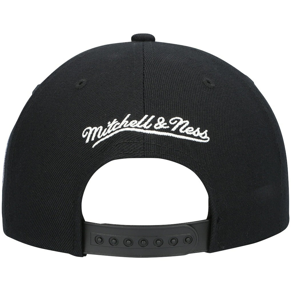 Dallas Mavericks Hardwood Classics Script 2.0 Snapback Hat for sale Black | Mitchell & Ness US