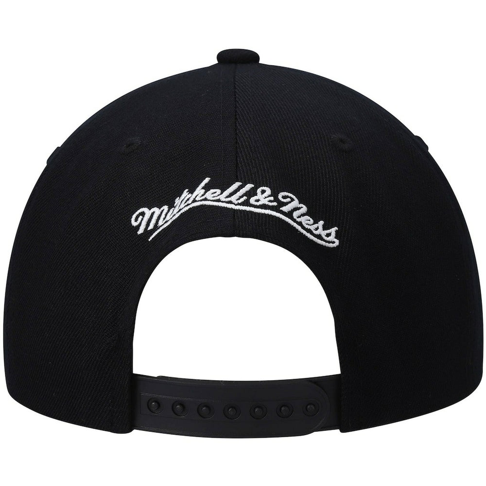 Golden State Warriors Hardwood Classics Script 2.0 Snapback Hat for sale Black | Mitchell & Ness outlet
