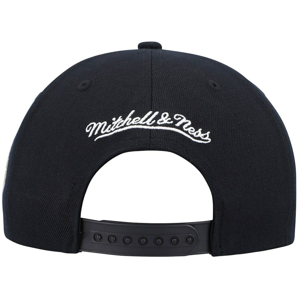 Indiana Pacers Hardwood Classics Script 2.0 Snapback Hat Black | Mitchell & Ness