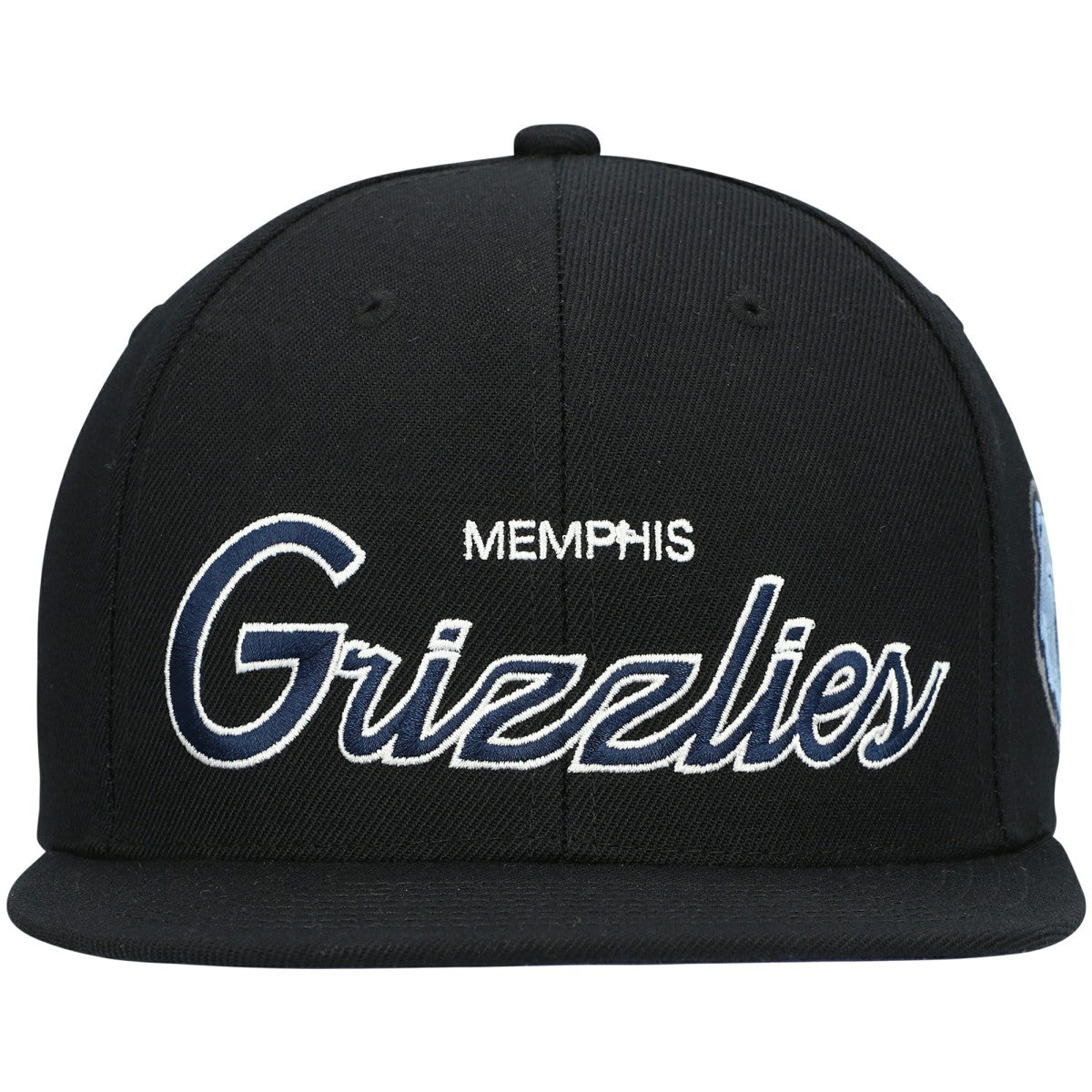 Memphis Grizzlies Hardwood Classics Script 2.0 Snapback Hat Black | Mitchell & Ness online