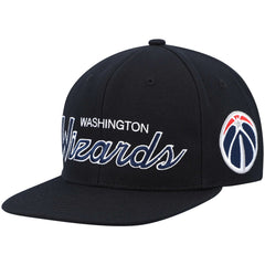 Washington Wizards Hardwood Classics Script 2.0 Snapback Hat Black | Mitchell & Ness online