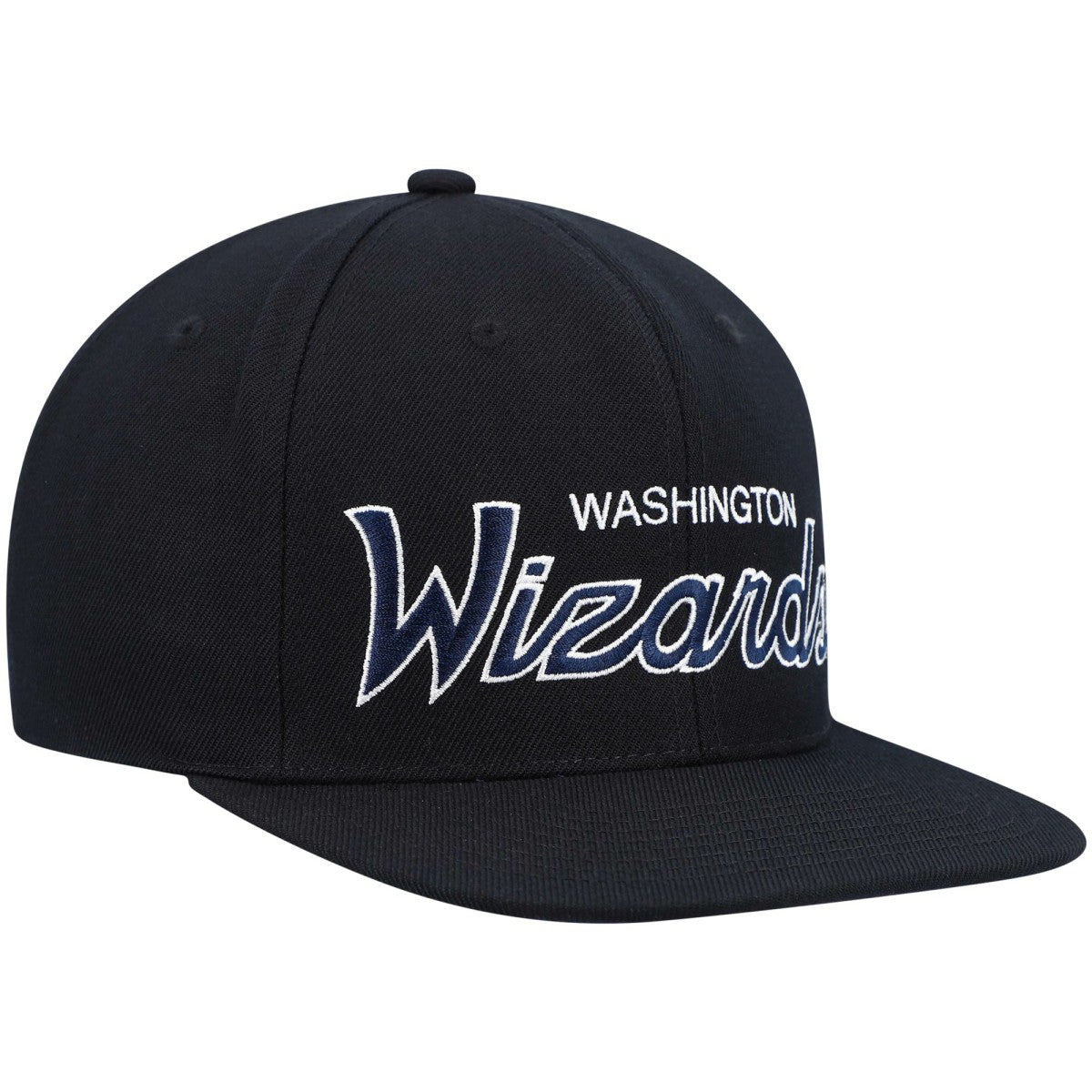 Washington Wizards Hardwood Classics Script 2.0 Snapback Hat Black | Mitchell & Ness online