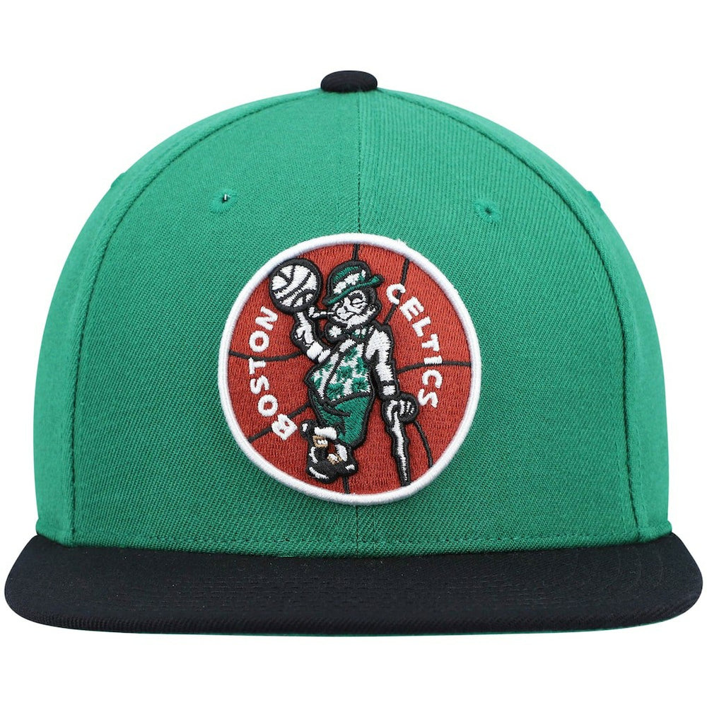 Boston Celtics Hardwood Classics Team Two-Tone 2.0 Snapback Hat Kelly Green/Black | Mitchell & Ness outlet