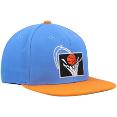 Cleveland Cavaliers Hardwood Classics Team Two-Tone 2.0 Snapback Hat for sale Blue/Orange | Mitchell & Ness