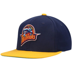 Golden State Warriors Hardwood Classics Team Two-Tone 2.0 Snapback Hat for sale Navy/Gold | Mitchell & Ness