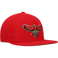 Atlanta Hawks Hardwood Classics Team Ground 2.0 Snapback Hat Red | Mitchell & Ness for sale