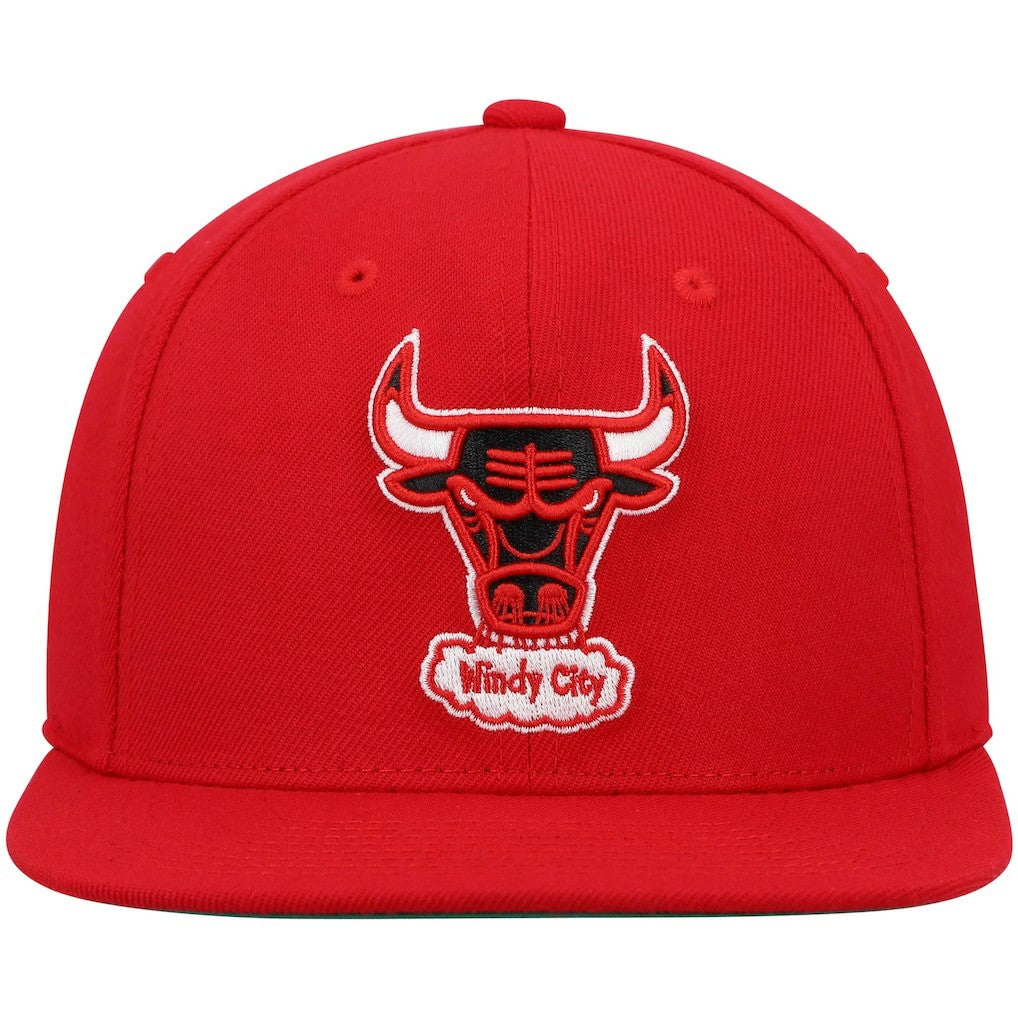 Chicago Bulls Hardwood Classics Team Ground 2.0 Snapback Hat Red | Mitchell & Ness for sale