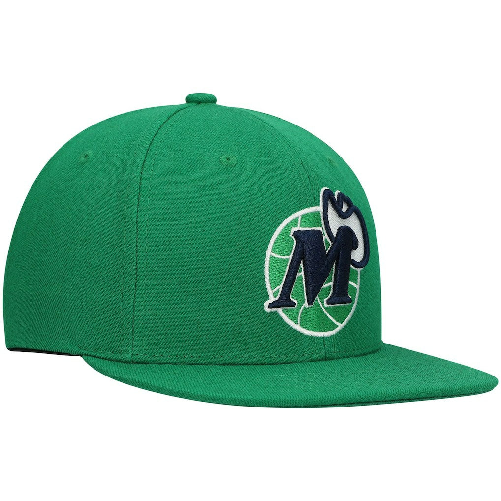 Dallas Mavericks Hardwood Classics Team Ground 2.0 Snapback Hat for sale Green | Mitchell & Ness discount