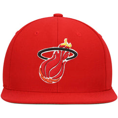 Miami Heat Hardwood Classics Team Ground 2.0 Snapback Hat Red | Mitchell & Ness discount
