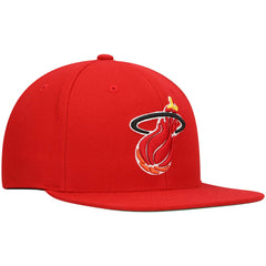 Miami Heat Hardwood Classics Team Ground 2.0 Snapback Hat Red | Mitchell & Ness discount