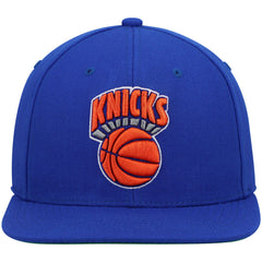 New York Knicks Hardwood Classics Team Ground 2.0 Snapback Hat Blue | Mitchell & Ness discount