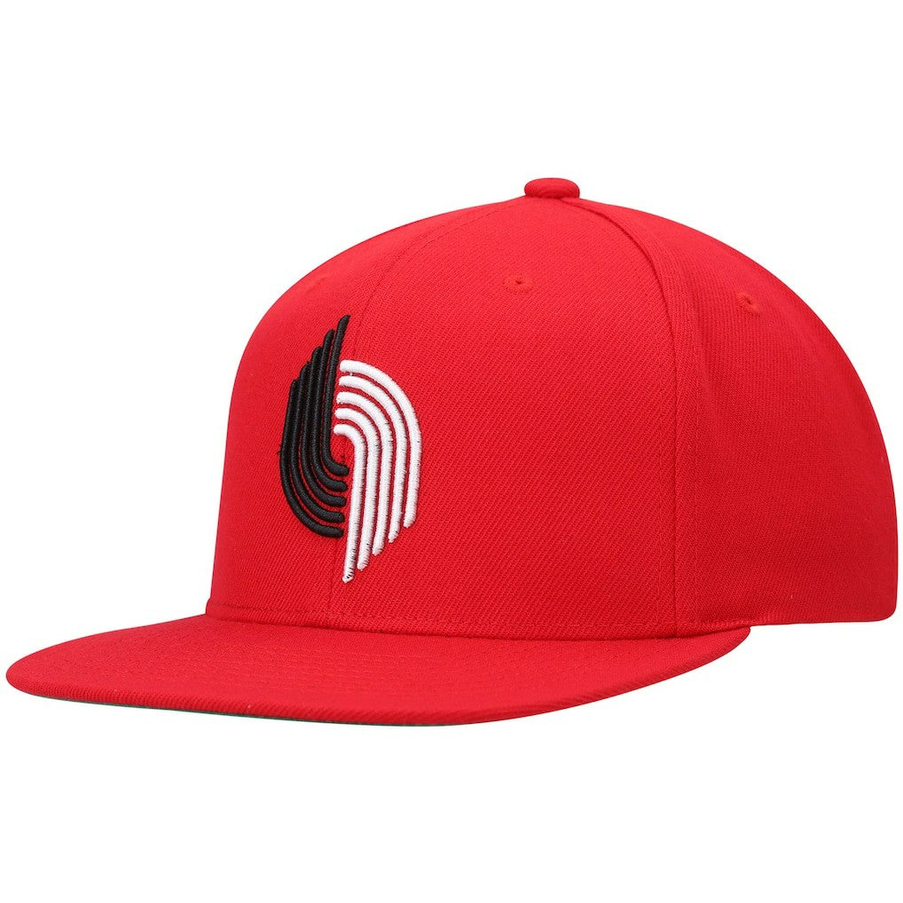 Portland Trail Blazers Hardwood Classics Team Ground 2.0 Snapback Hat for sale Red | Mitchell & Ness Lifestyle