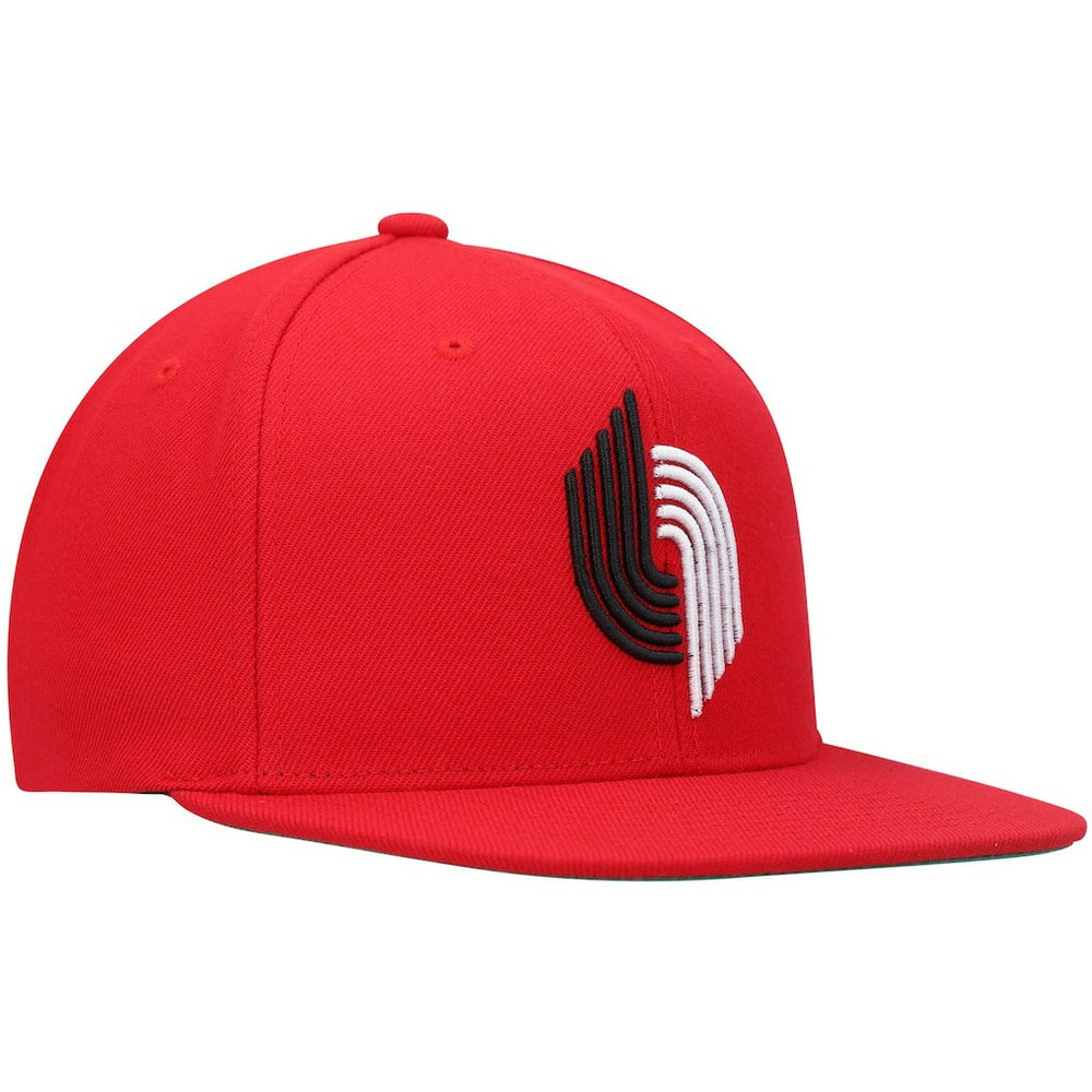 Portland Trail Blazers Hardwood Classics Team Ground 2.0 Snapback Hat for sale Red | Mitchell & Ness Lifestyle